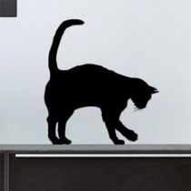 Stickers chat qui marche