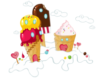Le stickers ch�teau gourmand pour d�corer une chambre d'enfant
