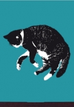 Stickers chats. Planche de 3 stickers chats imprim�s sur adh�sif blanc avec d�coupe � la forme.