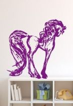 stickers mural cheval