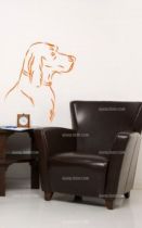 Stickers chien au trait