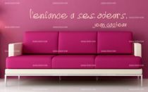 Stickers citation enfance odeur