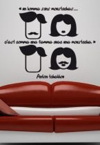 Stickers citation moustache