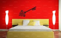 stickers mural clef