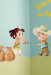 stickers cowboy et indienne