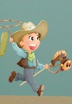 stickers cowboy