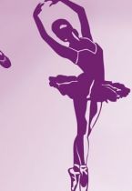 stickers danseuse �toile pour d�coration d\'une chambre de fille