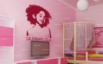 Stickers D�co Photo + texte personnalis� 120x100cm