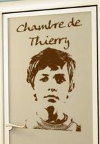 Stickers D�co Photo + texte personnalis� 60x40cm