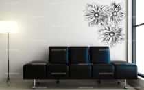 stickers muraux fleurs dessin