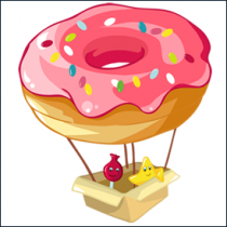 Le stickers donut pour d�corer une chambre d'enfant