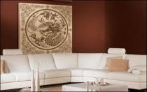 Le stickers dragon ornement carr� pour une d�coration ethnique et d�paysante