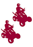 Stickers duo de quads