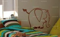 Stickers �l�phant pour chambre de b�b�