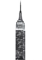 stickers Empire state building en gris.