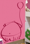 stickers le g�ant et son ballon