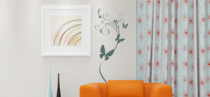 Le stickers nature envol de papillons pour d�corer l\'int�rieur