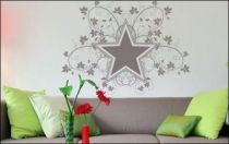 Le stickers �toiles et feuilles pour d�corer l\'int�rieur
