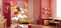 Le stickers f�e pour d�corer l\'int�rieur sur le th�me des f�es