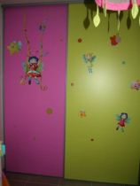 Stickers f�e Victoria sur sa balan�oire