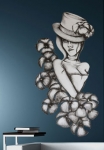 stickers dessin femme