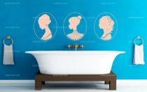 stickers muraux profils