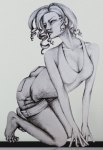 stickers mural femme