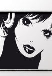 stickers femme musique