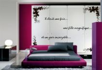 Stickers feuilles. Stickers feuilles \ Roccoco Angula\  d�coup� � la forme dans vinyle de couleur uni, id�al pour d�corer vos angles de murs!