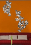 stickers muraux fleurs dessin