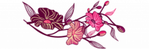 Stickers fleurs roses