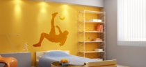 Le stickers foot action de but pour d�corer sur le th�me du sport