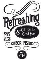 Stickers frigo : Old refreshing.