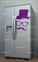 Stickers frigo moustache