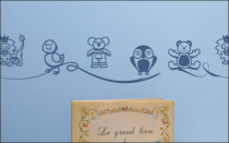 Le stickers Enfant frise animaux cartoon pour d�corer une chambre d\'enfant