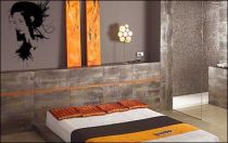 Le stickers geisha plume pour une d�coration ethnique et d�paysante