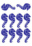 stickers hippocampes