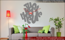 Le stickers horloge heure pour une d�coration originale et pratique
