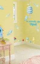 Stickers jardin secret bleu