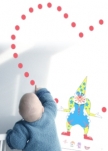 stickers jongleur. Pas de cirque sans jongleur alors si vous avez d�j� craqu� sur le sticker chapiteau, n'h�sitez plus. Stickers imprim� sur vinyle adh�sif et d�coup� � la forme.