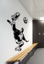 stickers footballeur attaque