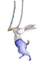 Stickers lapin acrobate
