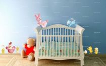 stickers lapin bleu