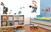 stickers lapin bouclier