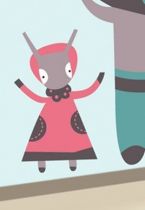 Stickers lapinette, la petite lapine.
