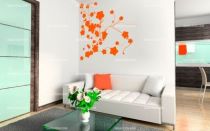 stickers muraux fleurs lierre