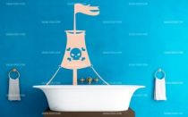 Stickers mat de bateau