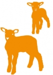 Stickers moutons pour une d�coration enfant sur le th�me de la ferme
