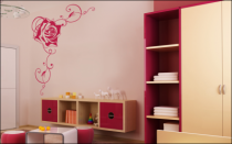 Le stickers mural rose pour une d�co nature