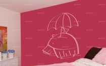 stickers parapluie